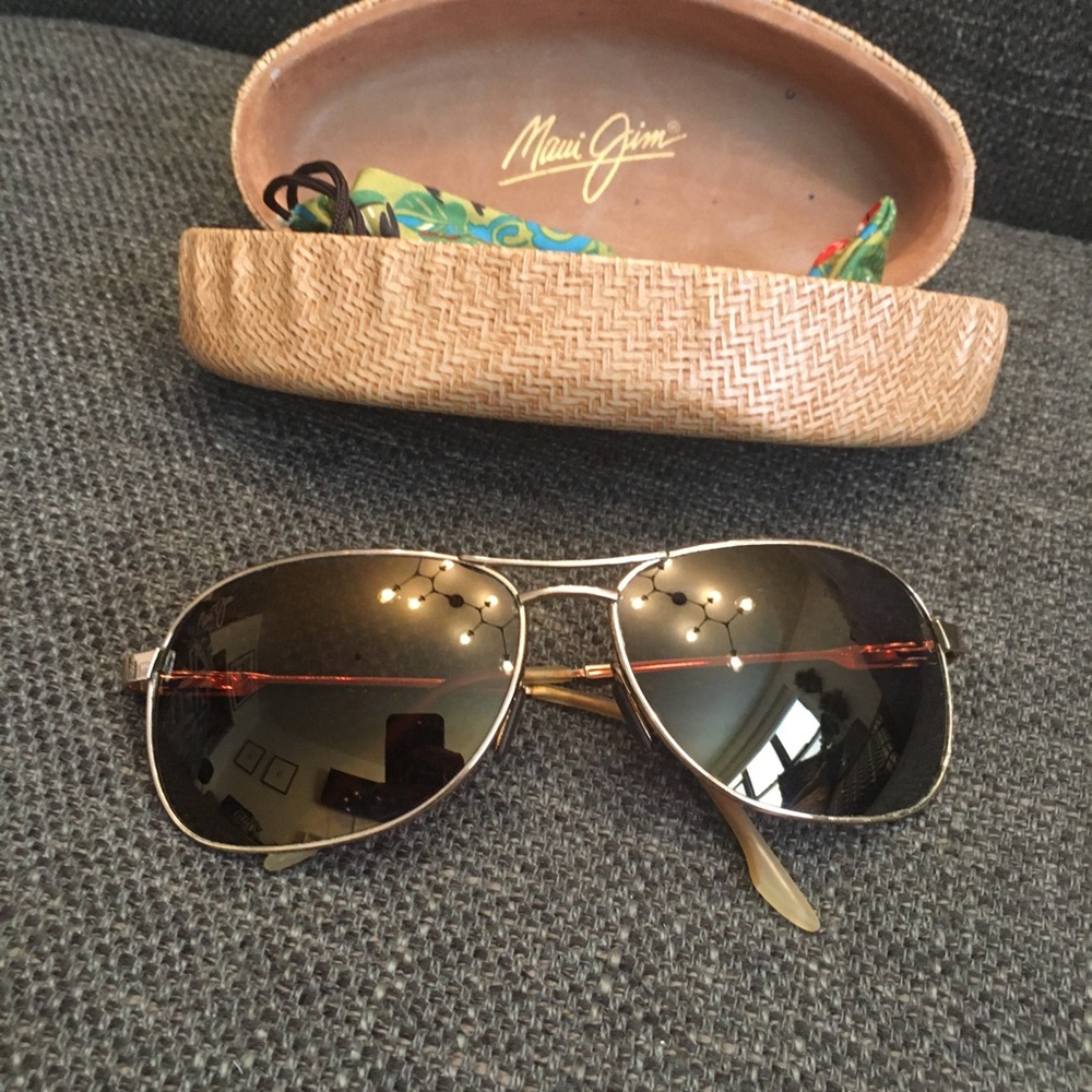Maui Jim wireframe sunglasses